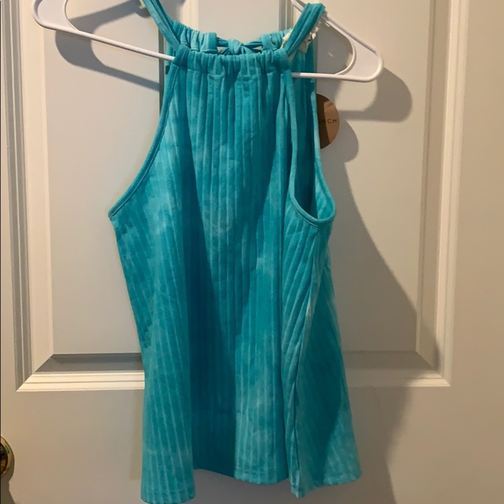 NWT Honey punch tank top with tie back